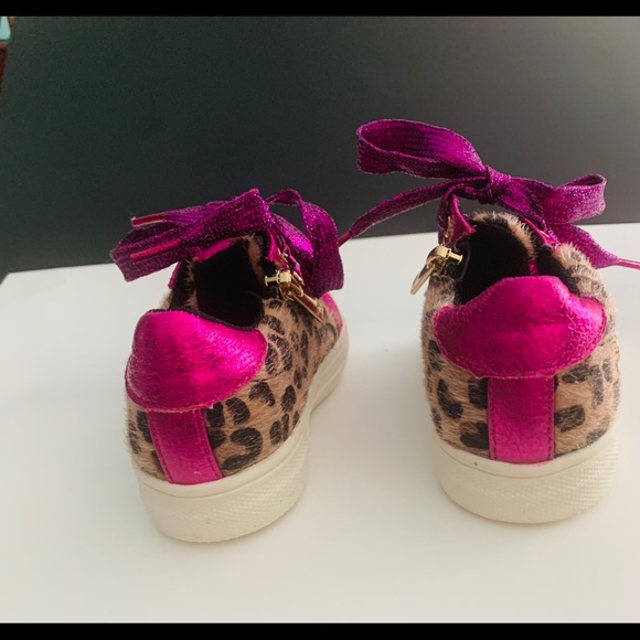 Nina Lizzet, New Without Tags, Girls Leopard Print Sneakers - Picture 3 of 5